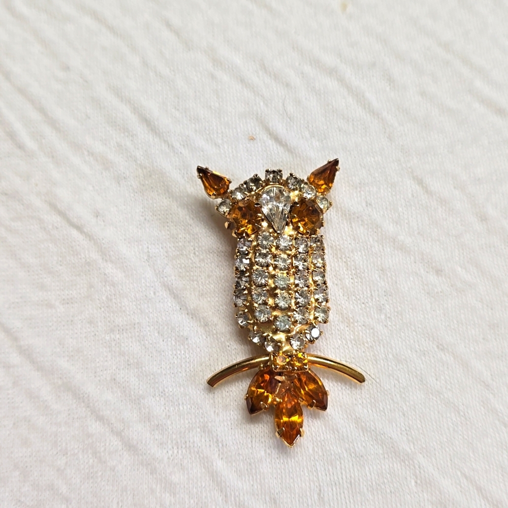🔸️5/$25🔸️Vintage Owl Brooch